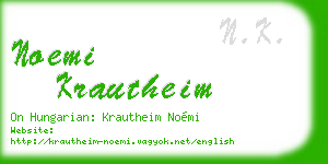 noemi krautheim business card